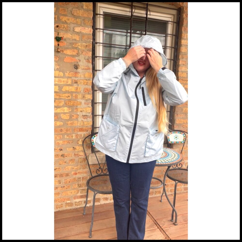 Plus Size Packable Rain Jacket Waterproof Windbre… - image 5